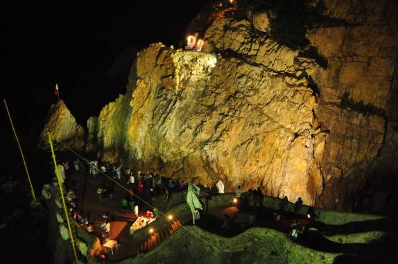 A famosa La Quebrada, em Acapulco, no México